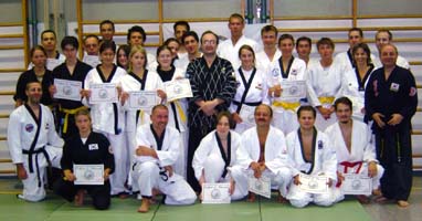 Gruppenbild mit Meister Booth