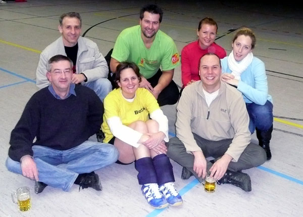 hinten v.l.n.r.: Sergej, Oli, Katja, Jessy, vorne: Martin, Bettina und Christoph (Sorry Torsten, auf die Idee mit dem Gruppenfoto kamen wir erst bei der Siegerehrung)