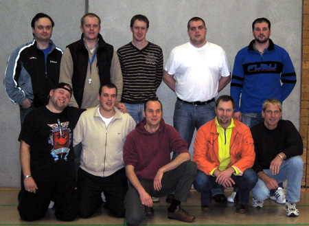 Unsere Männer I: Eddi, Albi, Karsten, Micha, Kris (vorne:) Olaf, Robi, Christoph, Igor & Didi